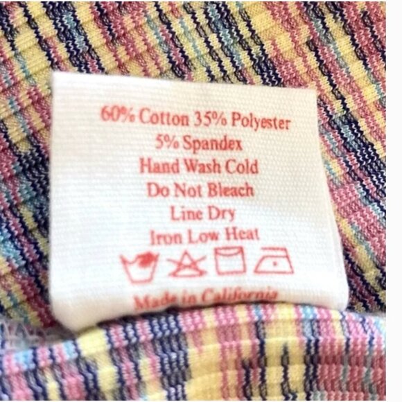 Lisa Says Gah! Julia Space Dye Y2K Ribbed Stretch Halter Midi Dress Size Small - Picture 13 of 13